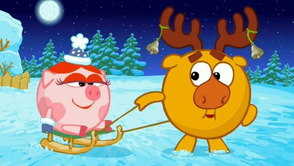 Смешарики Крош и Лосяш