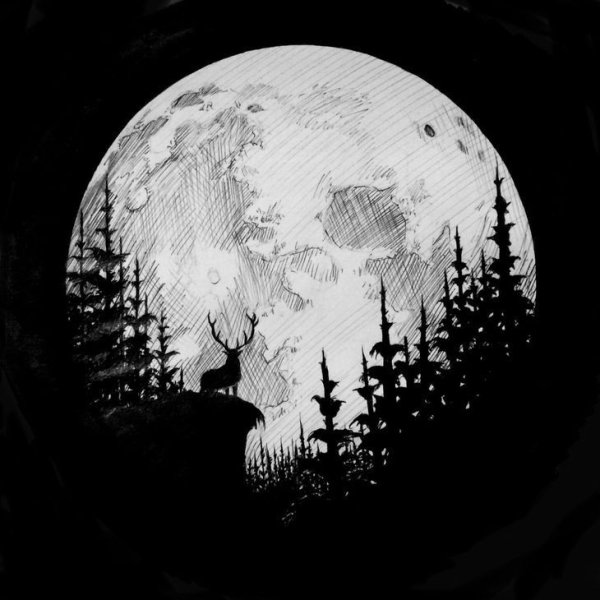 Полнолуние карандашом