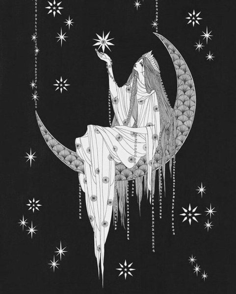 Стилизованное изображение Луны