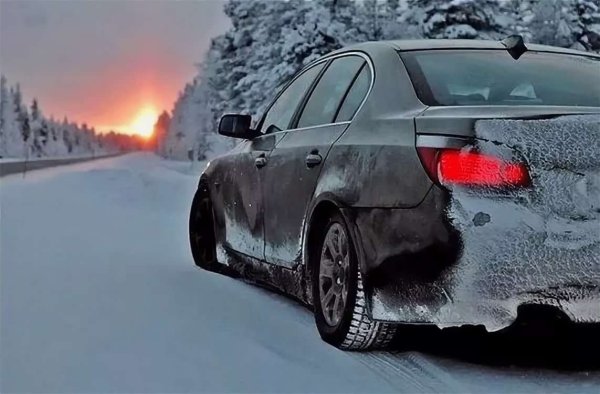 BMW e60 Snow