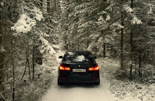 БМВ х5 в снегу