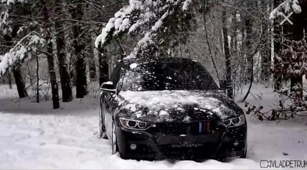 БМВ м5 зимой