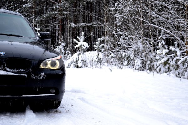 BMW e60 зимой