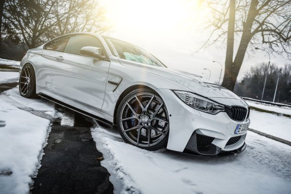 BMW f30 White Tuning зима