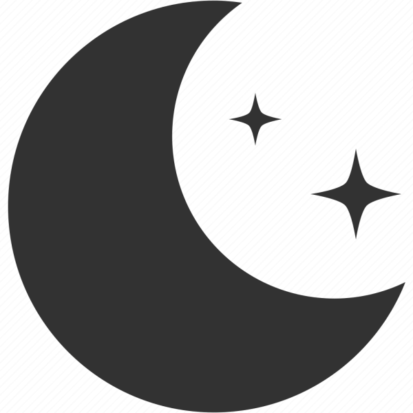 Луна силуэт