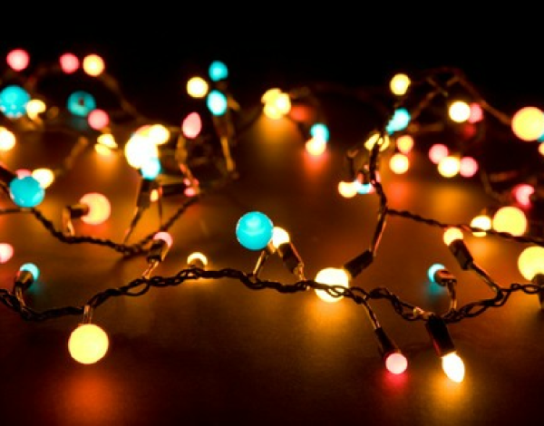 Рождественские гирлянда огни