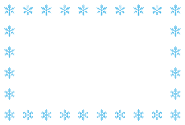 Рамка из снежинок