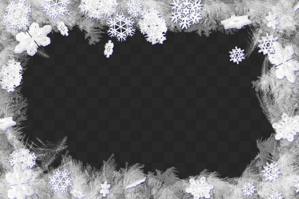 Рамка снежинки