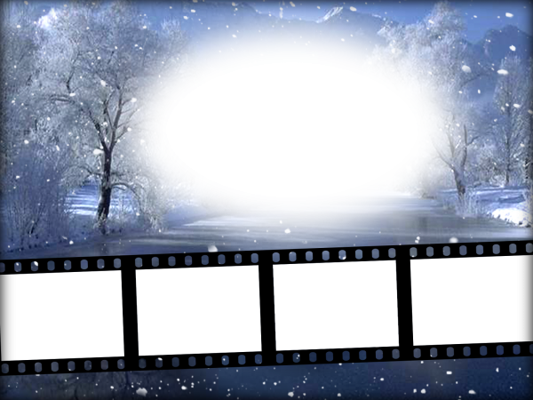 Зимняя фоторамка