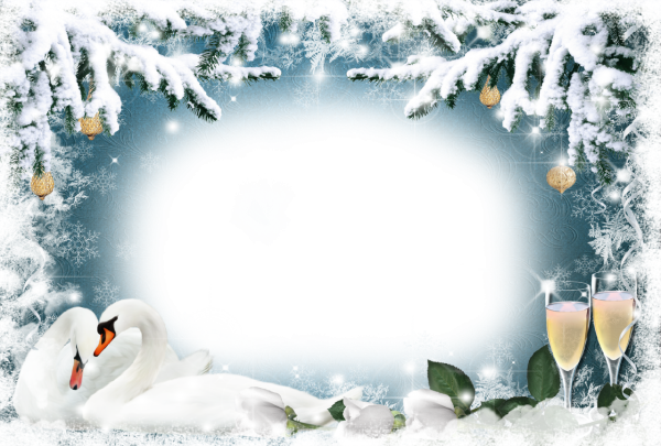 Зимняя фоторамка