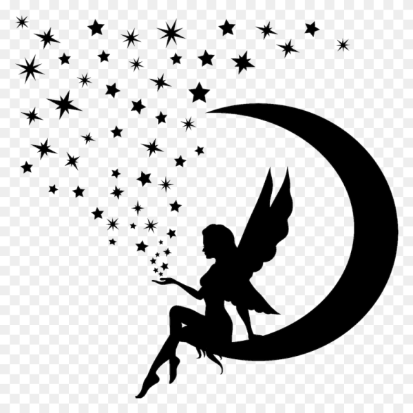 Трафарет феи на стену