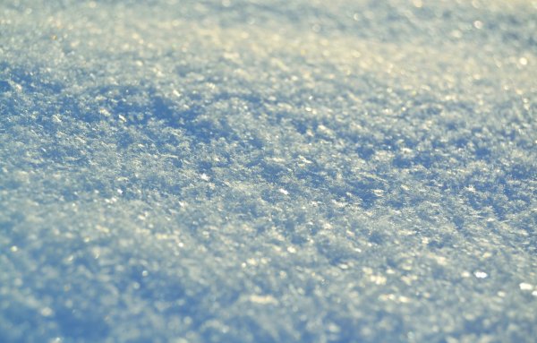 Снег Макросъемка