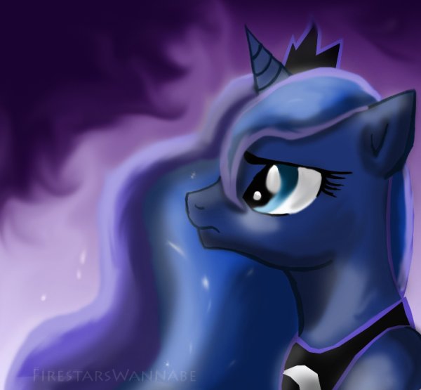 Принцесса Луна грустная