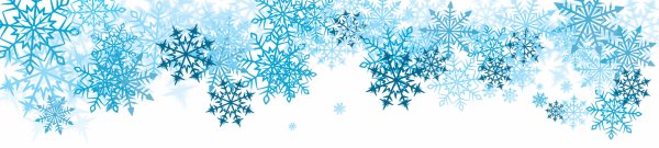 Линия из снежинок