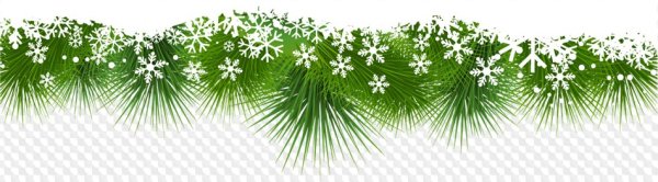 Новогодний бордюр