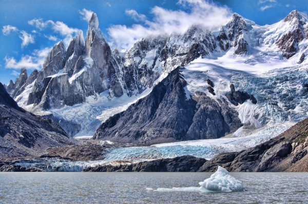 Горный ледник в Альпах