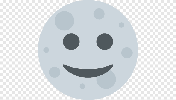 Луна эмодзи карандашом