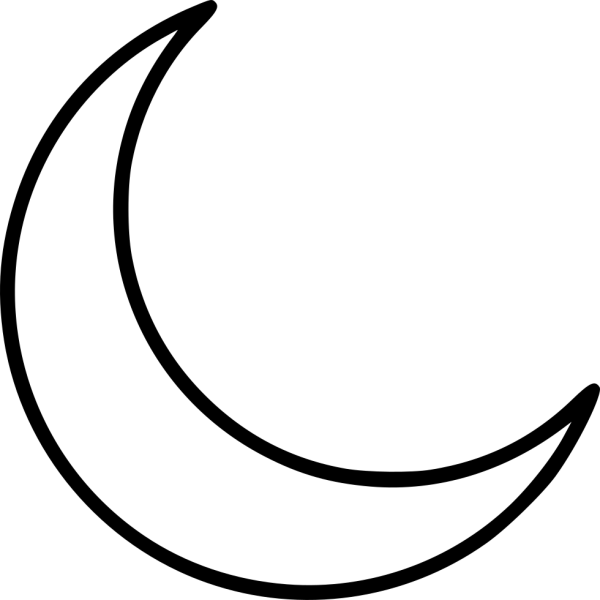 Месяц трафарет