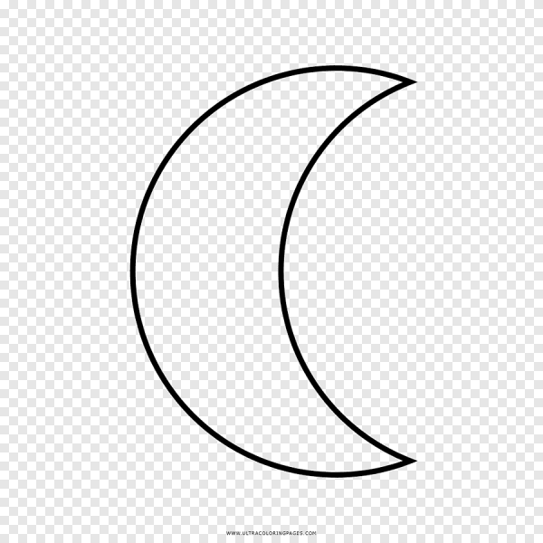 Луна раскраска
