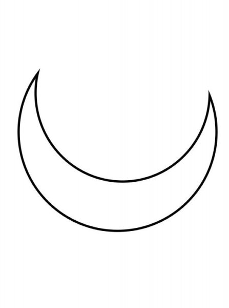 Полумесяц шаблон