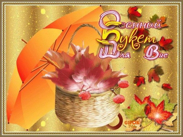 Открытки осенний приветик