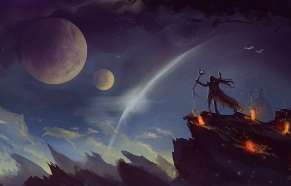 Рисунки фэнтези космос