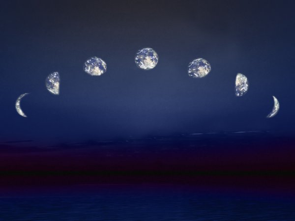 Виды Луны на небе