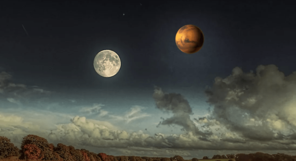 Луна и Марс