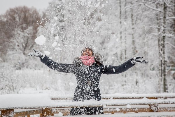 Снегопад фото