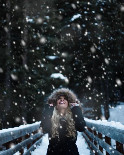 Фотосессия в снегопад