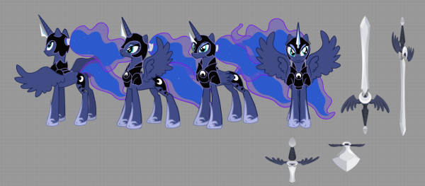 Принцесса Луна в доспехах падение кристальной империи