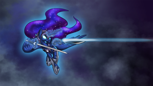 Принцесса Луна с оружием