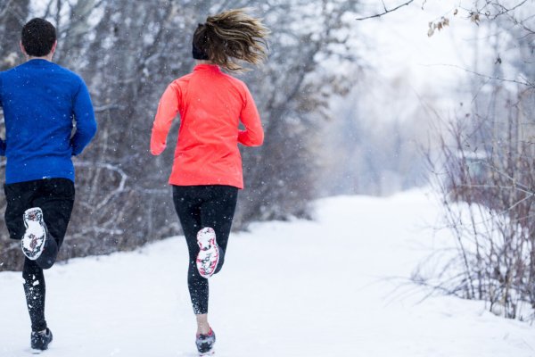 Пробежка зимой