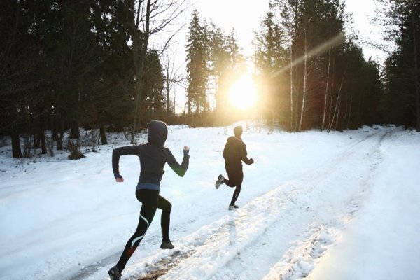 Пробежка по снегу