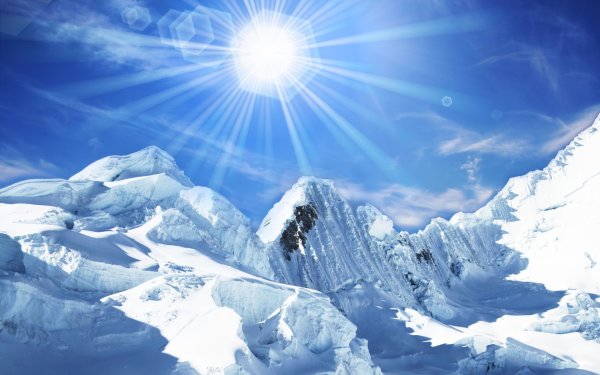 Горы снежные вершины