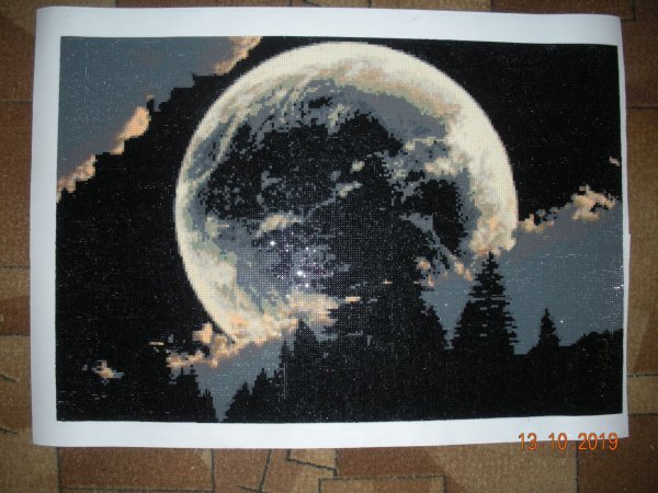 Алмазная мозаика Луна