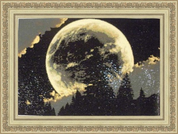 Алмазная мозаика Луна