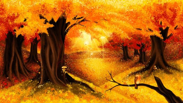 Сказочный осенний лес