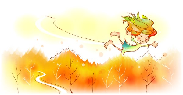 Ветер иллюстрация