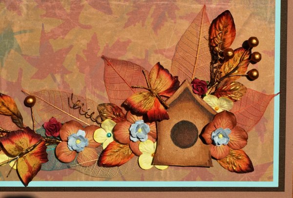 Панно из листьев