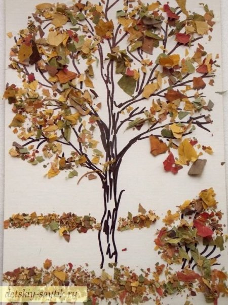 Панно осеннее дерево