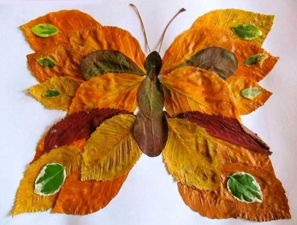 Поделки из листьев на тему осень