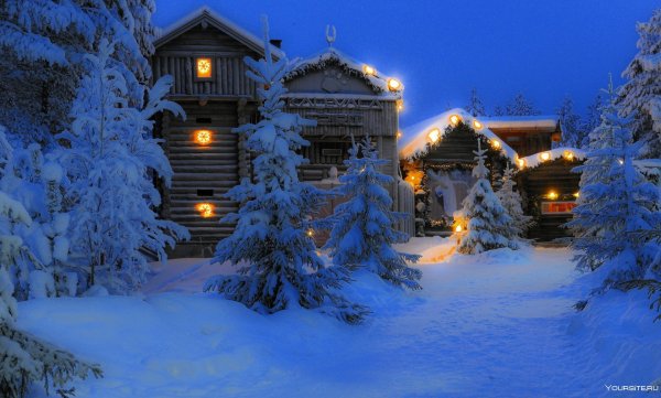 Лапландия Финляндия снег