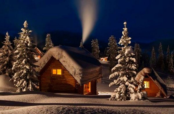 Новогодняя избушка