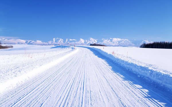 Снег на дороге