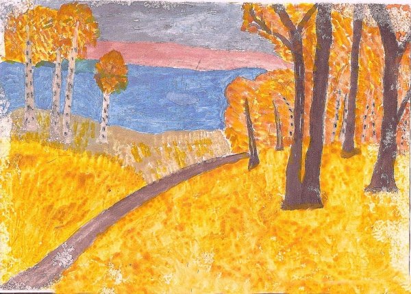 Рисунок на тему осень