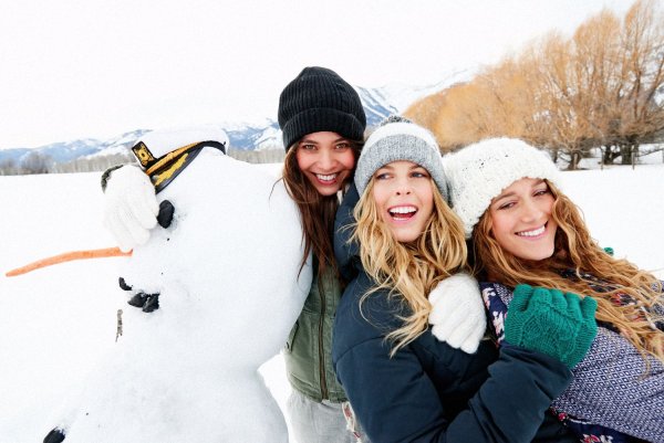 Зимняя фотосессия с друзьями