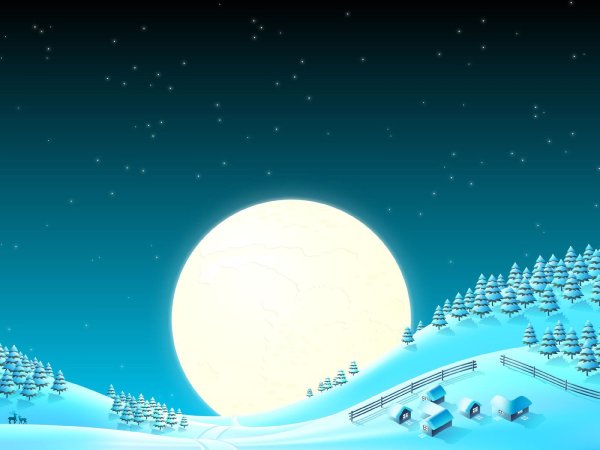 Новогодняя Луна