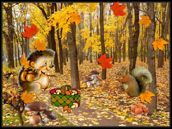 Осенний лес для детей