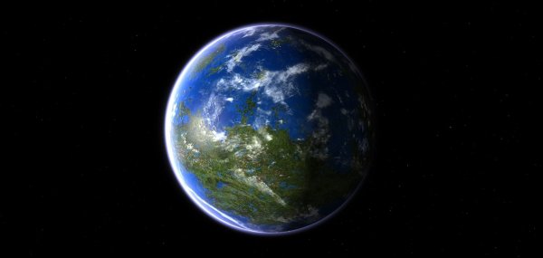Планета земля в блендер